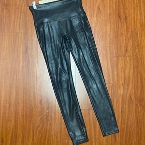 Spanx faux leather tights